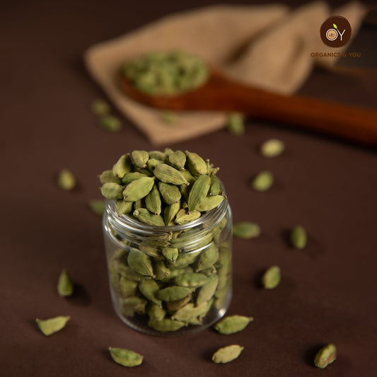 Idukki Organic Cardamom (8mm pods) - Spices - Buy Online from Organics & You | Desify