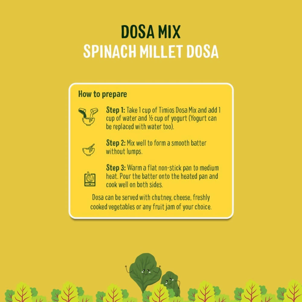 Organic Millet Spinach Dosa Mix -150 gm