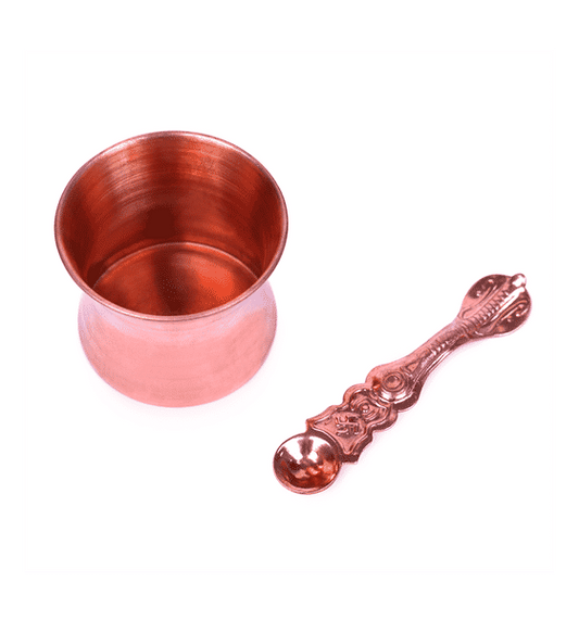 Shubhkart Nitya Copper Pancha Patra with spoon - 50g