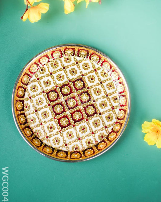 COMBO - BAG & MEENAKARI PLATE