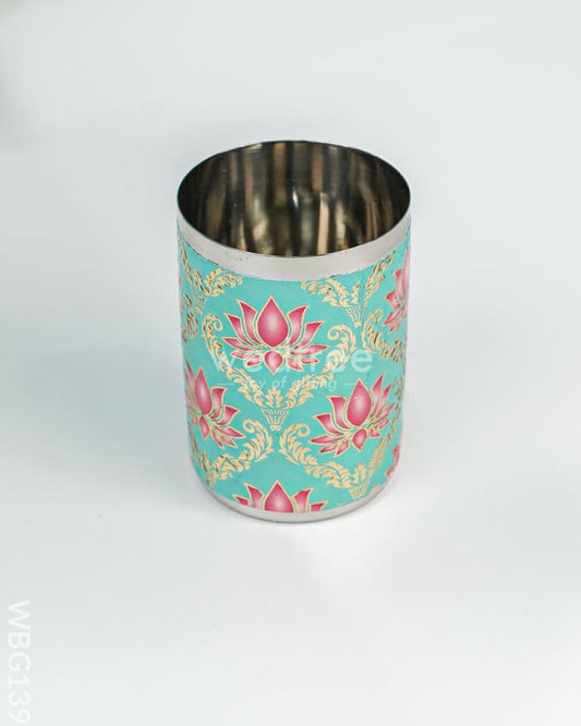 FLORAL DIGITAL PRINTED MEENAKARI GLASS