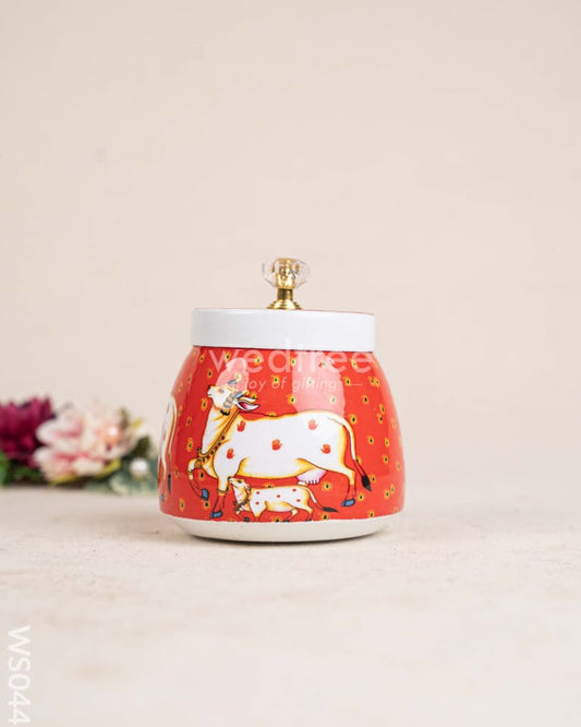 METAL DRY FRUIT JAR WITH LID