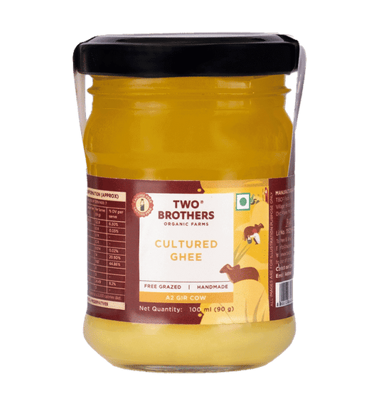 Two Brothers Organic Farms A2 Desi Gir Cow Cultured Ghee