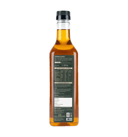 Two Brothers Wood Pressed Mustard Single- Filtered Oil Kachi Ghani