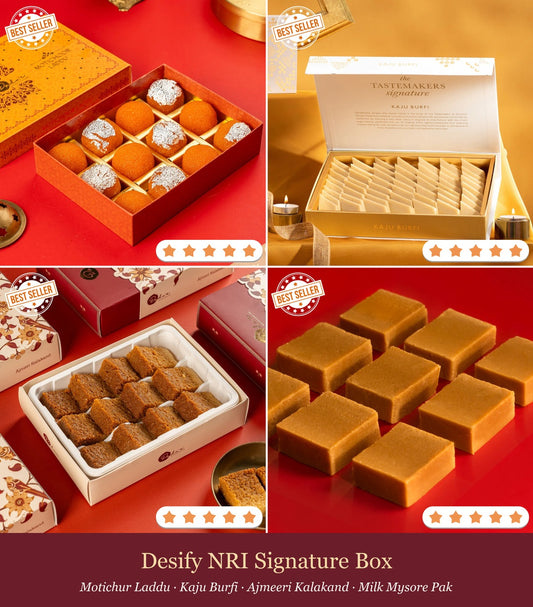Desify NRI Signature Box · 4 Sweets · 500g Each · Ships from India