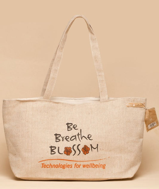 Be Breath Blossom Jute Bag