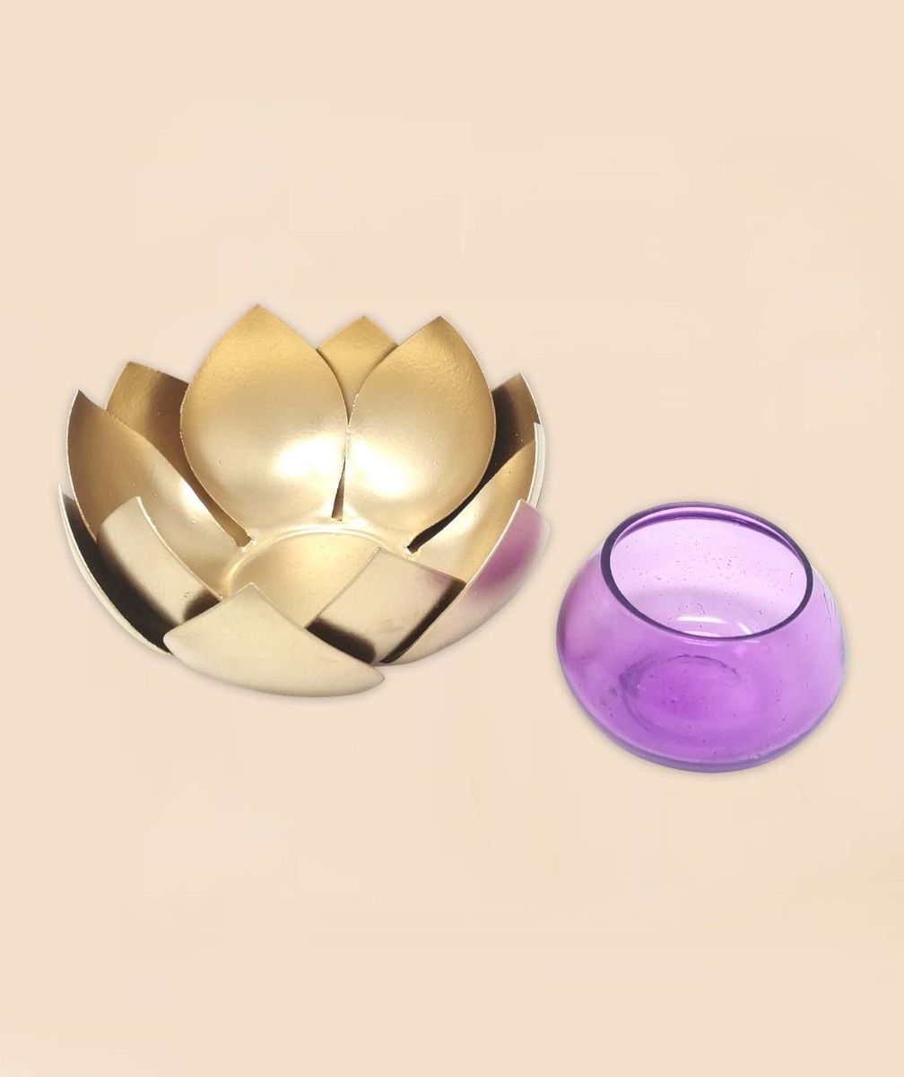Lotus Light Holder Purple