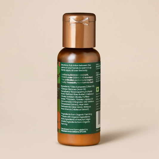 24 Hours Skin Hydrating Organic Body Lotion With Hibiscus Extract (Normal to Dry Skin) - 30ml