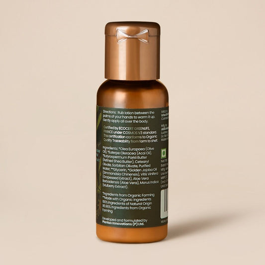 24 Hours Skin Hydrating Organic Body Lotion With Jojoba & Olive Extract (Extra Dry Skin) - 30ml