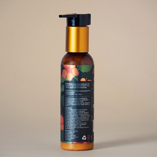 24 Hours Skin Hydrating Organic Body Lotion With Hibiscus Extract (Normal to Dry Skin) - 100ml