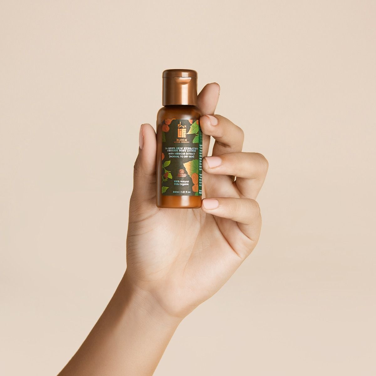 24 Hours Skin Hydrating Organic Body Lotion With Hibiscus Extract (Normal to Dry Skin) - 30ml