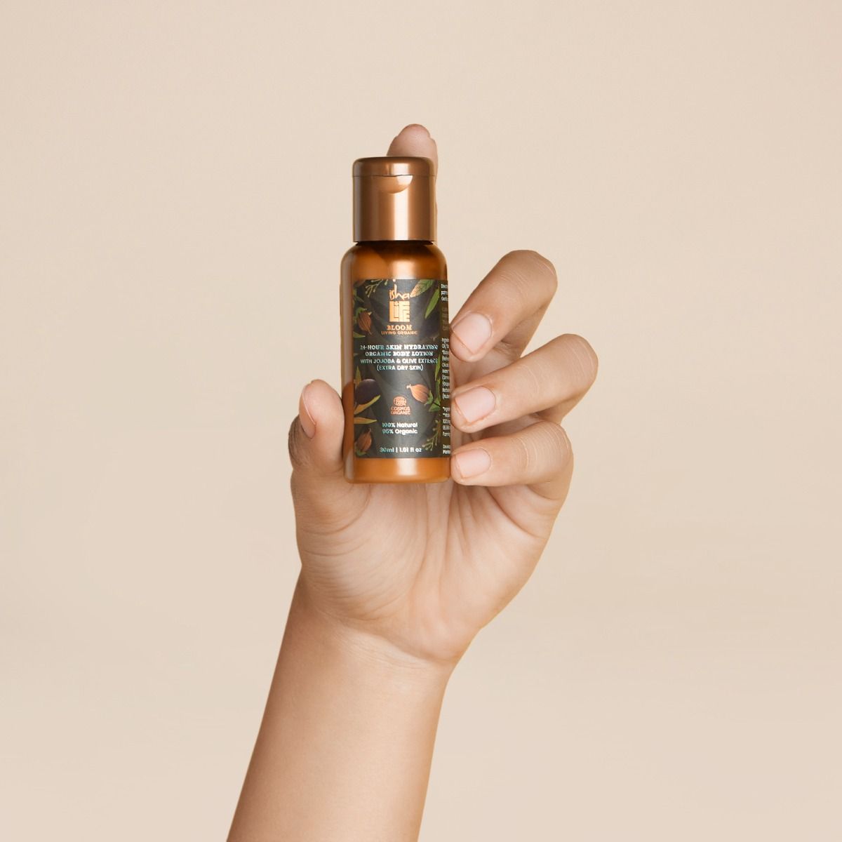 24 Hours Skin Hydrating Organic Body Lotion With Jojoba & Olive Extract (Extra Dry Skin) - 30ml