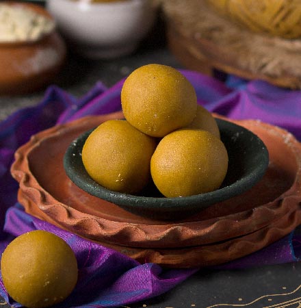 Bandar Laddu - Traditional South Indian - Buy Online from Almond House | Desify