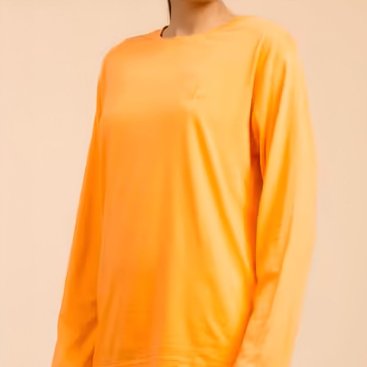 Unisex Organic Cotton Sadhana Full-Sleeve T-Shirt - Orange