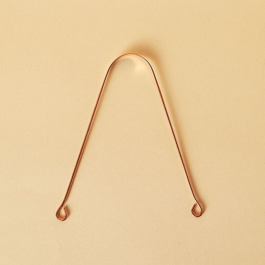 Copper Tongue Cleaner. Tongue scraper for oral hygiene. Festive gift.