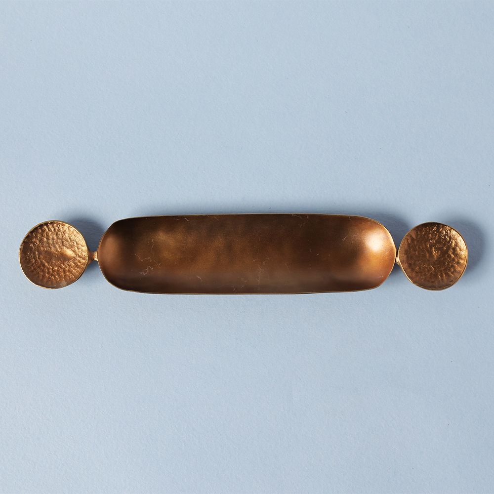 Tuber Incense Holder. Brass with bronze patina finish. Festive gift.