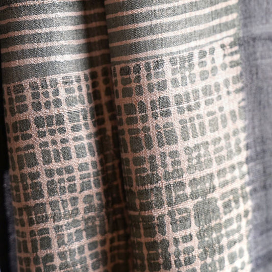 Antique Hand-Enamelled Brass Condiment Holders with Tray