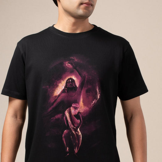 Dance Of The Divine Unisex T Shirt With Comfort Stretch - Black