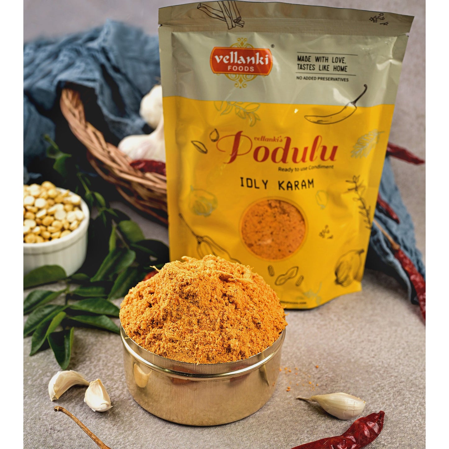 Idli Karam - Podi - Buy Online from Vellanki Foods | Desify