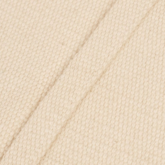 Handwoven organic cotton rug yoga mat. Undyed. Eco-friendly. Washable. GOTS certified.