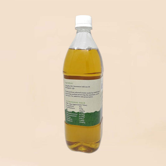 Cold pressed gingelly oil. Pure sesame oil (1 Litre)