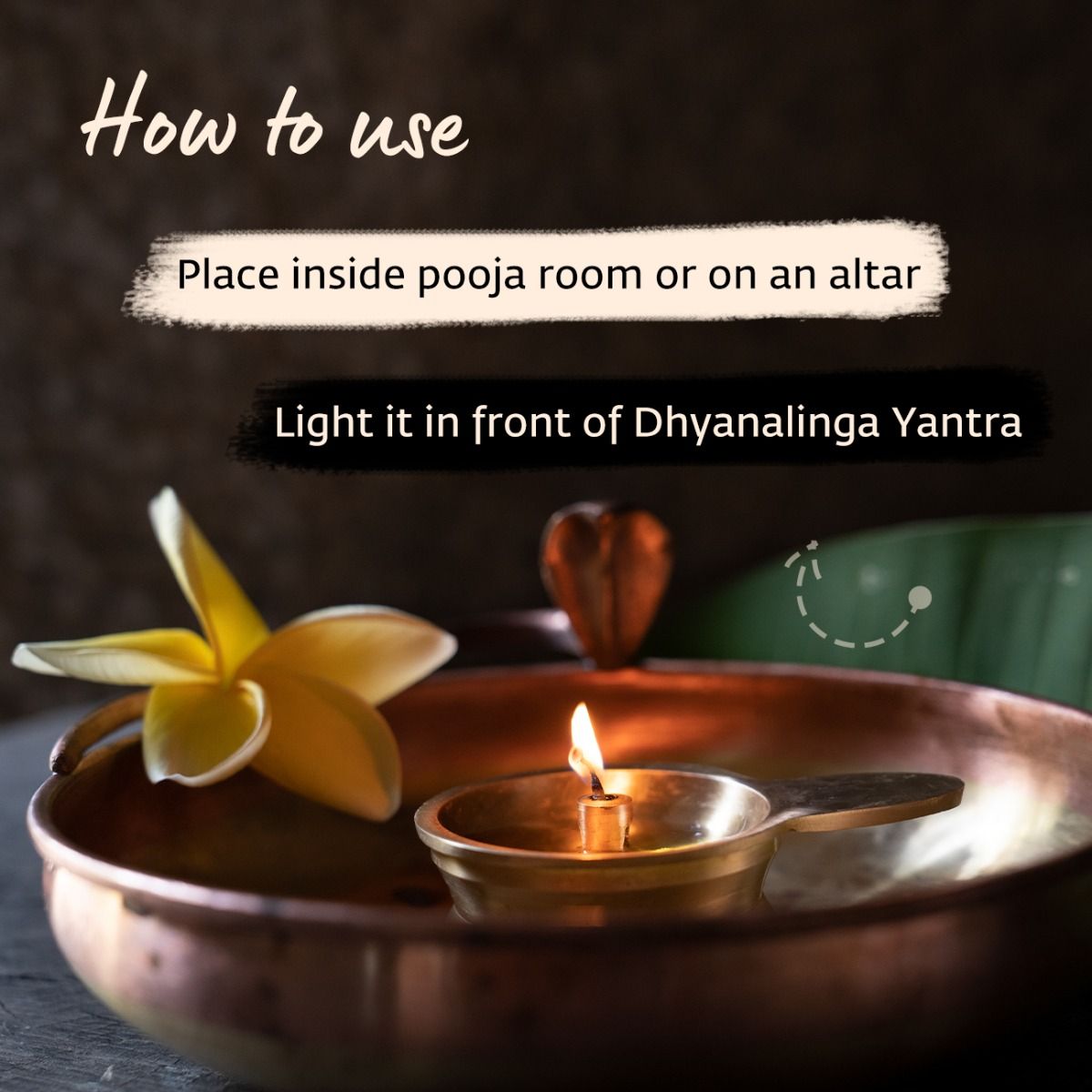 Consecrated Linga Jyoti Lamp. Unique Design. Bring home the energies of Dhyanalinga