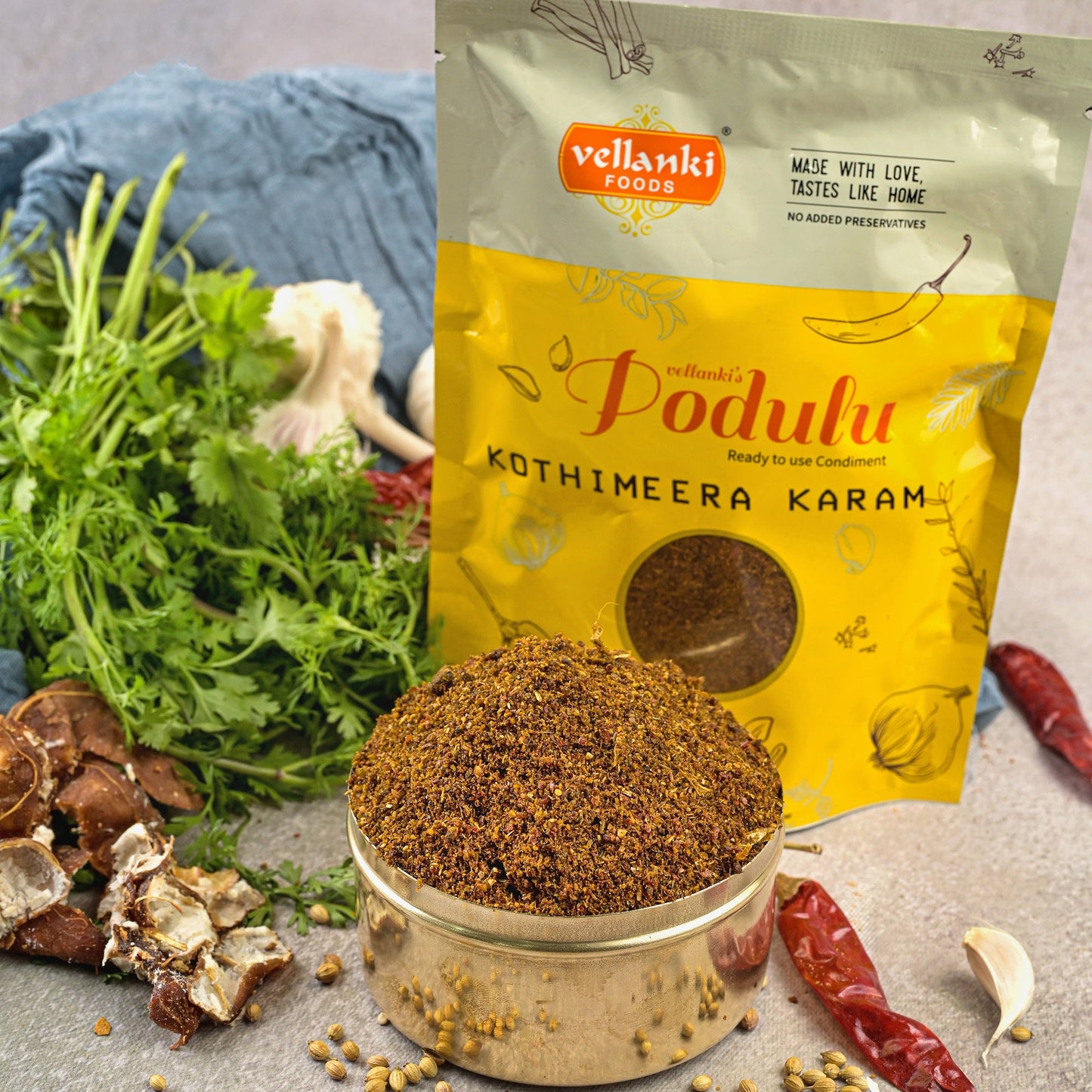 Kothimeera Karam (Coriander leaves)