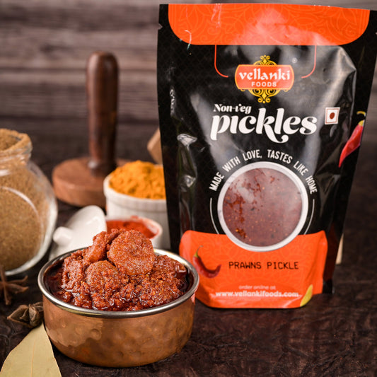 Prawns Pickle (Boneless) - Pickles - Buy Online from Vellanki Foods | Desify