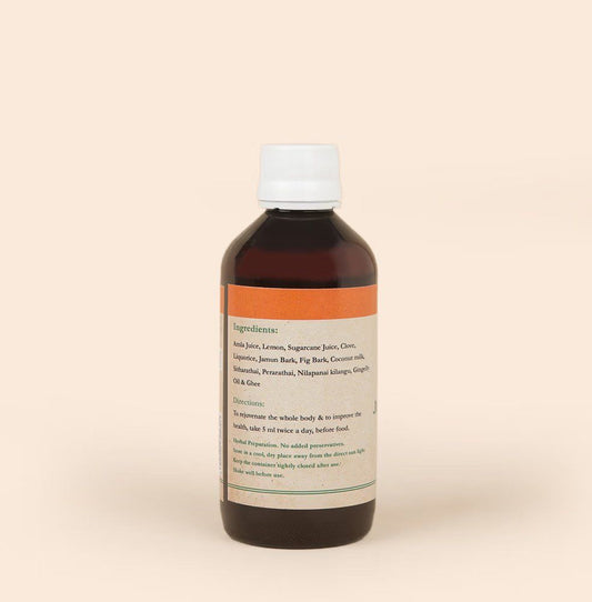 Jeevamirtham (200 ml). IshaÕs unique Siddha formulation. Helps boost immunity.
