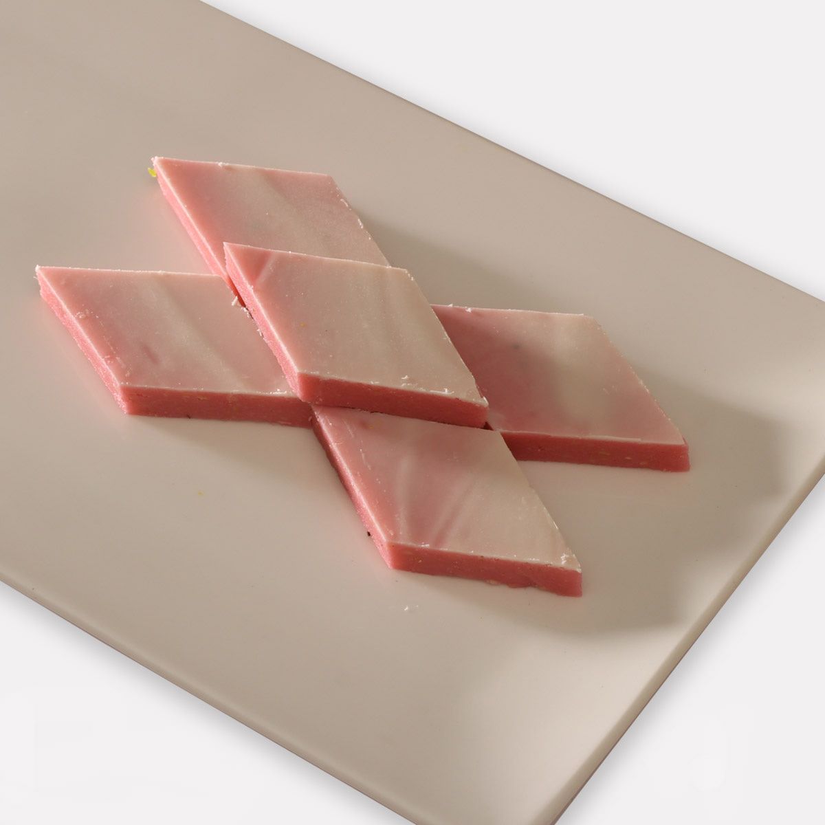 Strawberry Kaju Katli