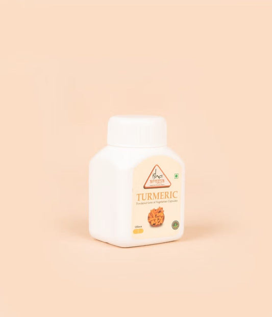 Turmeric Powder in Veg Capsules, 100 pcs
