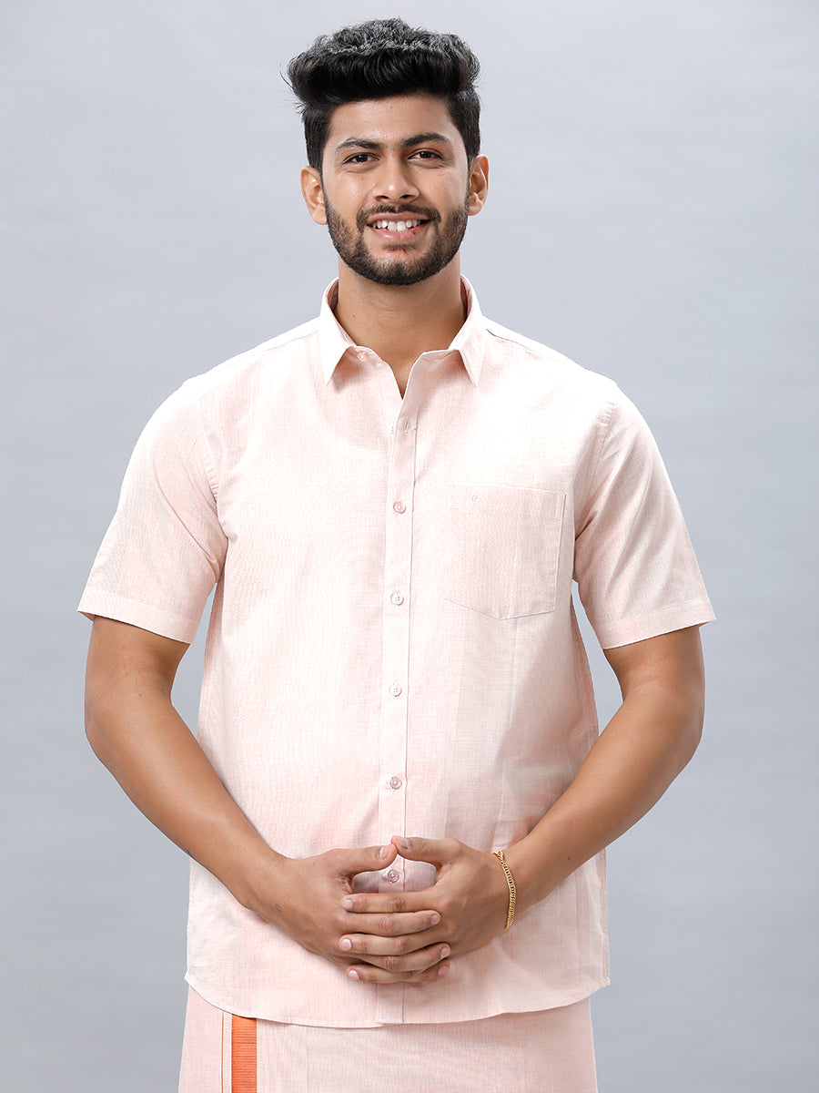 Mens Copper Tissue Shirt Sankalpam