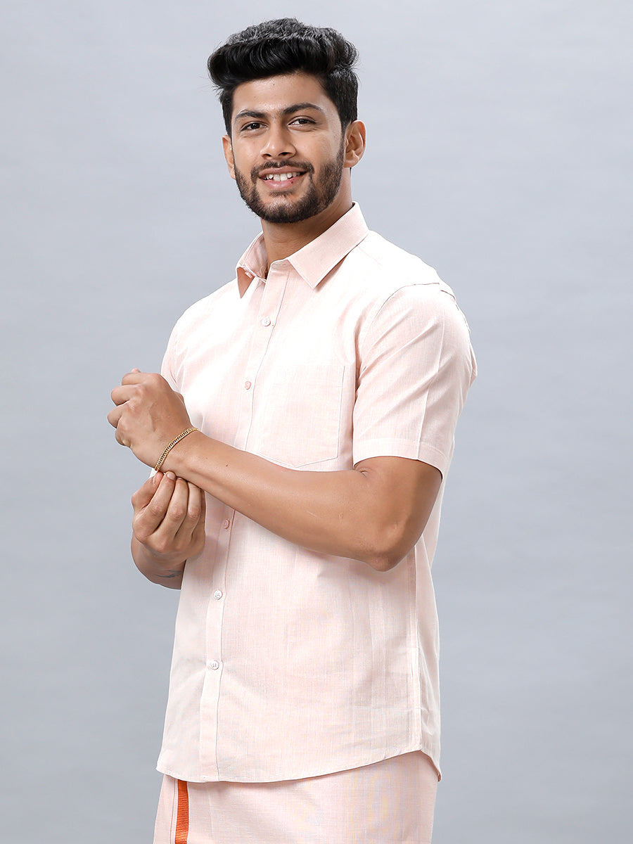 Mens Copper Tissue Shirt Sankalpam