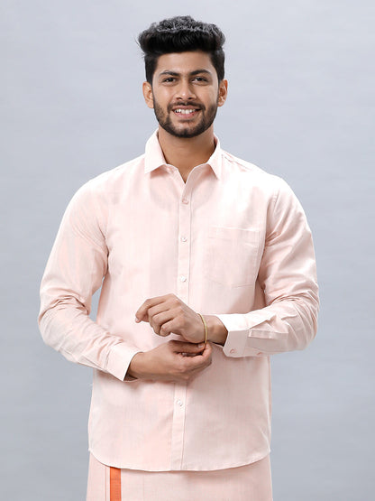 Mens Copper Tissue Shirt Sankalpam