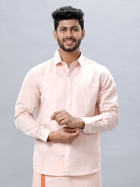 Mens Copper Tissue Shirt Sankalpam