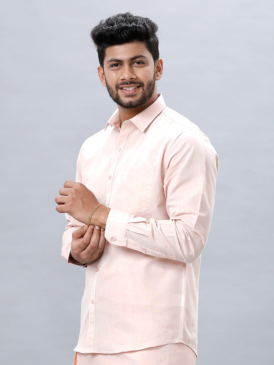 Mens Copper Tissue Shirt Sankalpam