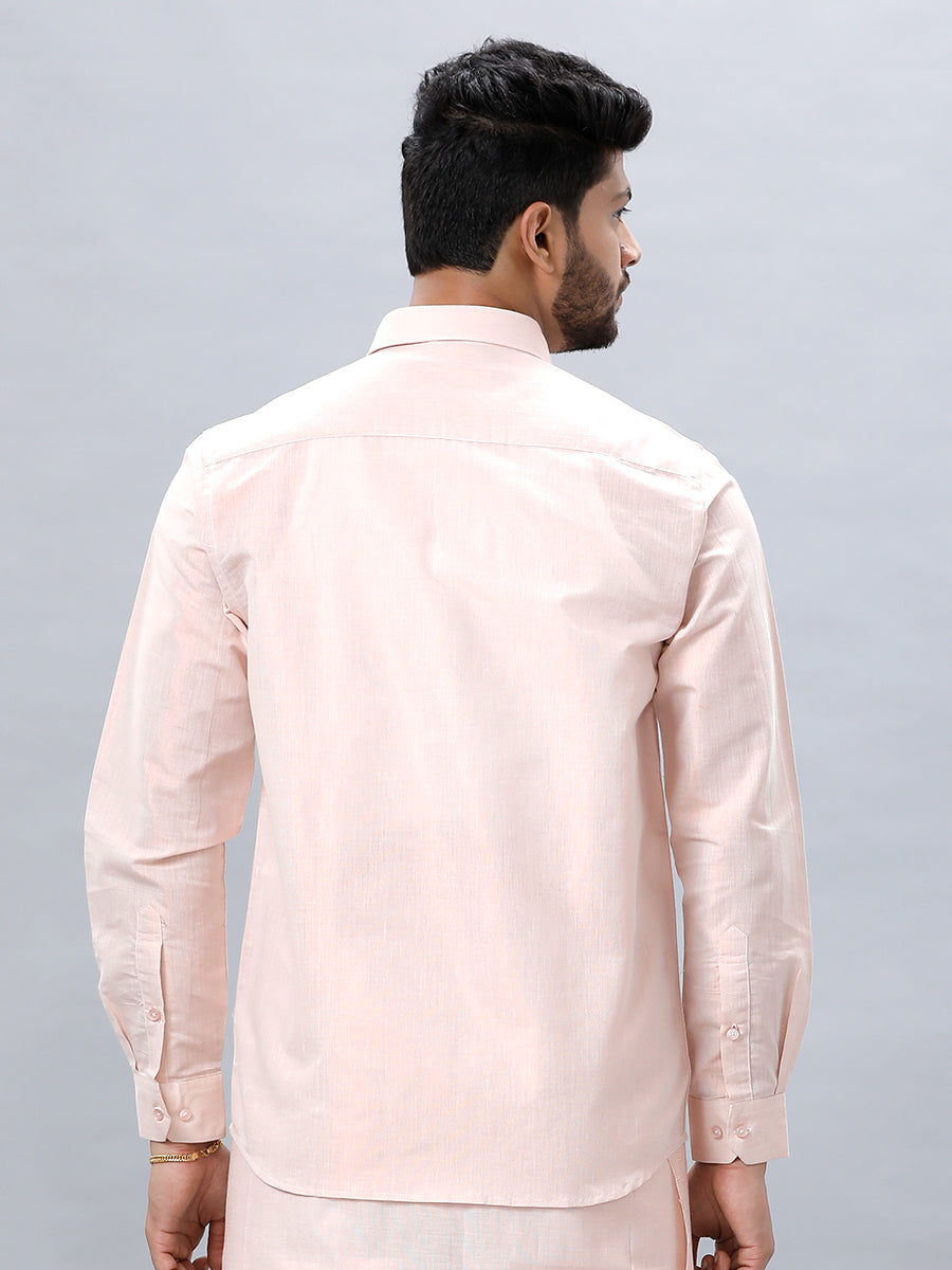 Mens Copper Tissue Shirt Sankalpam