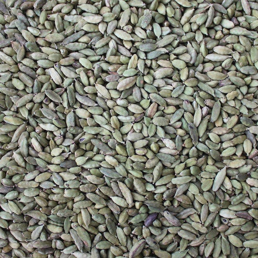 ORGANIC CARDAMOM PODS, green, ripe