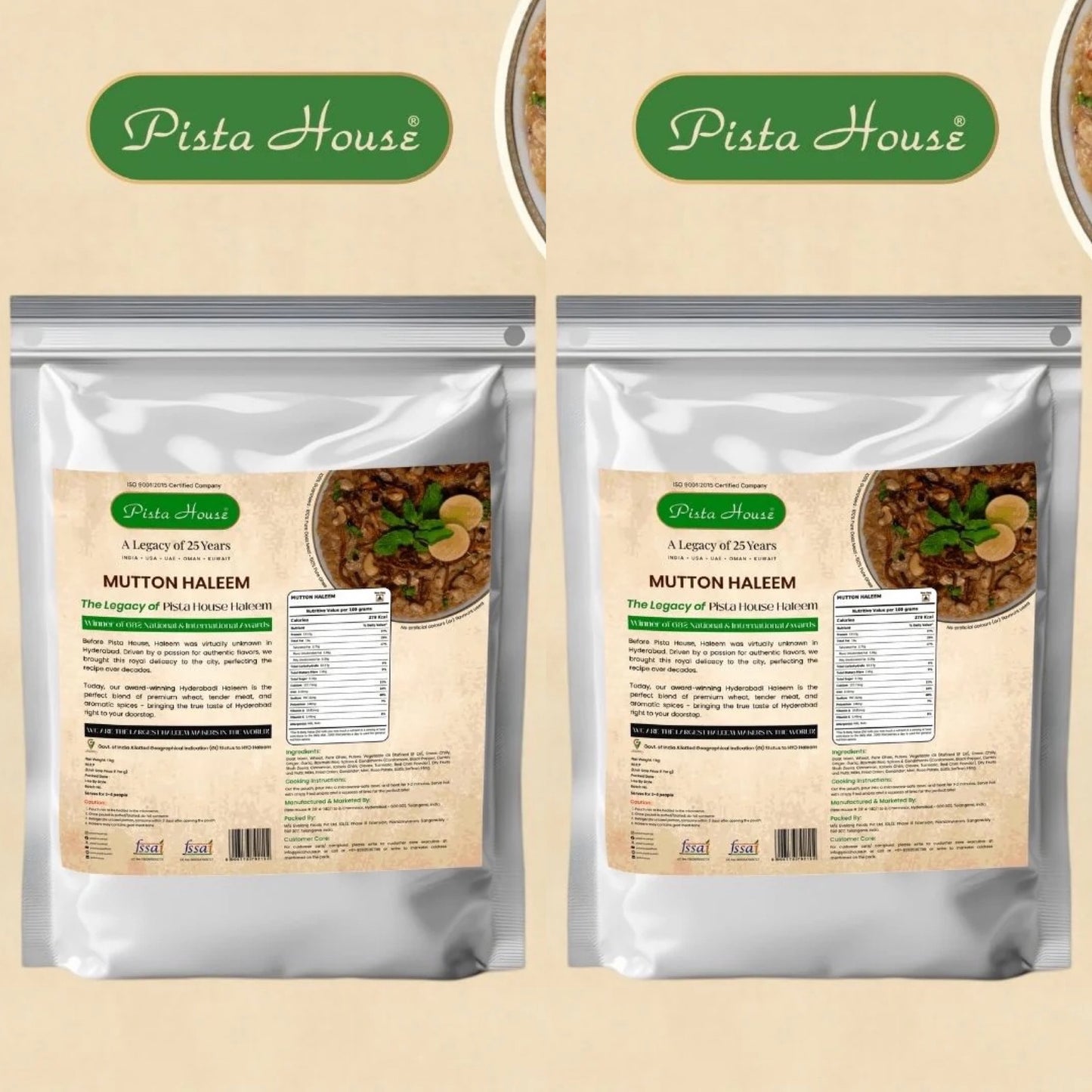 Hyderabad Haleem from Pista House, Hyderabad | Limited- Time | International Pack (Delivery starting from March 5th)