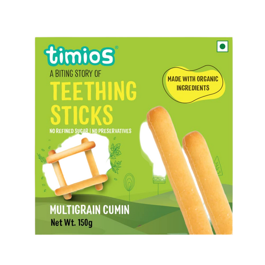 Multigrain Cumin Teething Sticks For Toddlers -150 gm