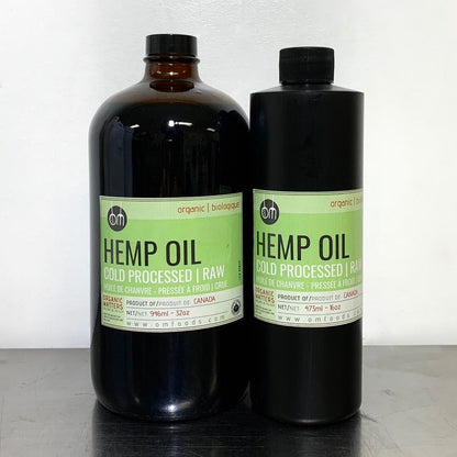 ORGANIC HEMP OIL, cold pressed, raw