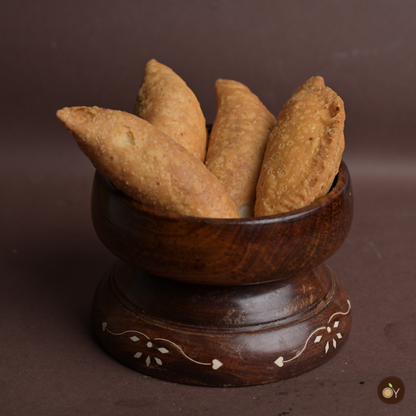 Kajjikayalu (Crispy Coconut Gujiya/Karanji) - Jaggery(Bellam)