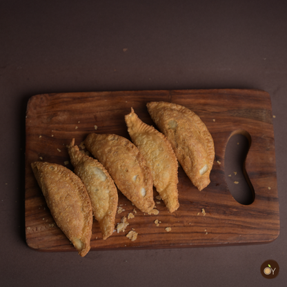 Kajjikayalu (Crispy Coconut Gujiya/Karanji) - Jaggery(Bellam)