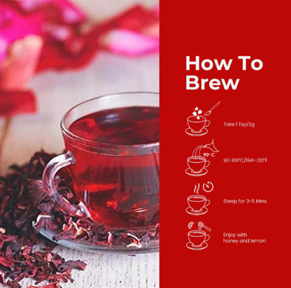 Blue Tea Hibiscus Flower Tea (Caffeine Free)