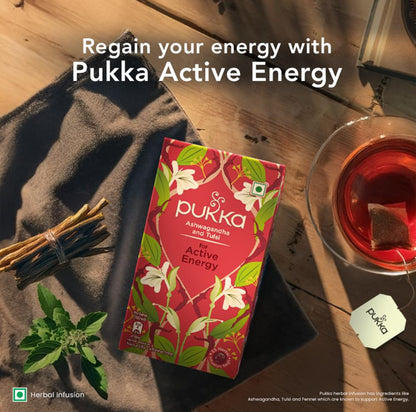 Pukka Ashwagandha and Tulsi Tea Bags (for Active Energy)