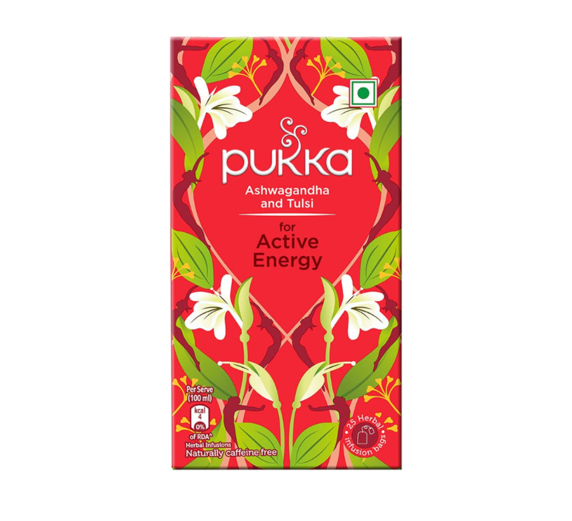 Pukka Ashwagandha and Tulsi Tea Bags (for Active Energy)