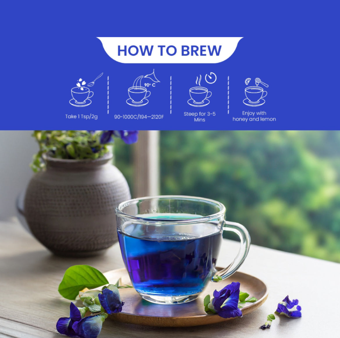 Blue Tea Butterfly Pea Flower Tea