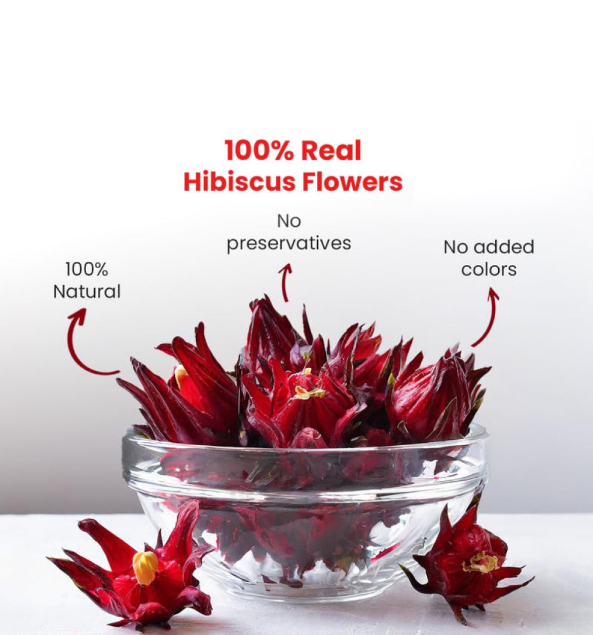 Blue Tea Hibiscus Flower Tea (Caffeine Free)