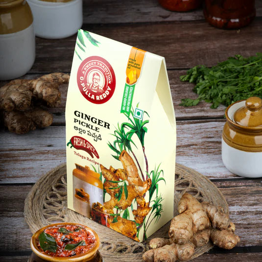 Ginger Pickle - Pickles - Buy Online from G Pulla Reddy Sweets | Desify