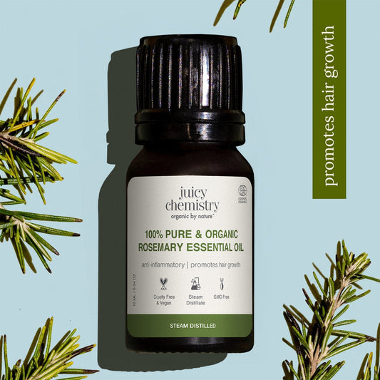 Certified Organic Rosemary Essential Oil

Suitable for: All hair types
Key benefit: Anti-inflammatory | Promotes Hair Growth | Aromatherapy